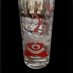 Vintage Hubert Harmon PoodleMania Christmas Glass